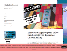Tablet Screenshot of hilodechollos.com